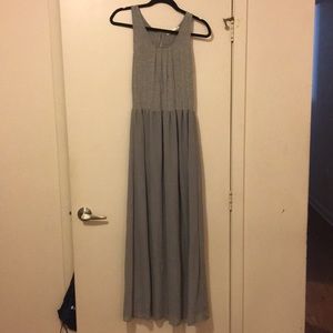 Long grey summer dress